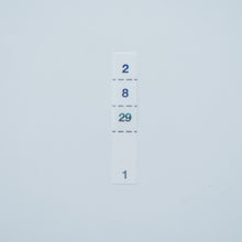 画像をギャラリービューアに読み込む, ミシン目3本入りPETふせん(31日用)25個セット|エビングハウスフセン