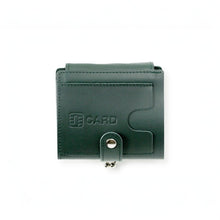 画像をギャラリービューアに読み込む, 外がま口三つ折り財布 グリーン|JOLI ALL LEATHER ITEMS(ジョリオールレザーアイテムズ)