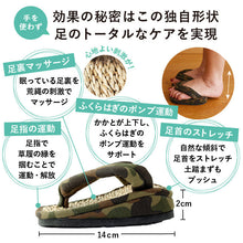 画像をギャラリービューアに読み込む, アフターヒール(室内用美脚サンダル)カモフラージュ柄|LYKKE(リュッケ)