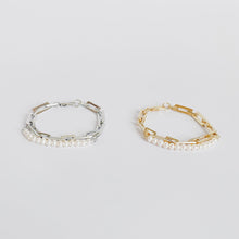 画像をギャラリービューアに読み込む, スクエアチェーンパールブレスレット|Kaava HELMI(カーヴァヘルミ)