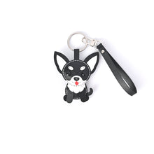画像をギャラリービューアに読み込む, ハンドメイドレザー製キーホルダーチャーム WANCO・チワワBLACK|WOODPEPE(ウードペペ)