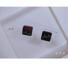 画像をギャラリービューアに読み込む, mini【wine red】ピアス・イヤリング|.kake(カケ)