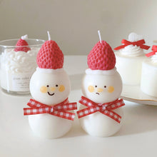 画像をギャラリービューアに読み込む, snowman candle|pluscandy(プラスキャンディ)