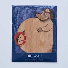 画像をギャラリービューアに読み込む, どうぶつの木製プレート&コースター【おおかみ】|Ten&O Art+Craft(テンアンドオー アートクラフト)
