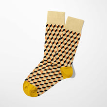画像をギャラリービューアに読み込む, アズレージョ柄ソックス_Cubes|ポルトッカ