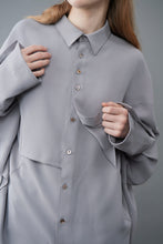 画像をギャラリービューアに読み込む, a dot Shirt/GRAY|dodot.(ドドット)