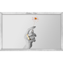 画像をギャラリービューアに読み込む, ロゴリボンの長方形ダブルリング|ARAMA TOKYO(アラマトーキョー)