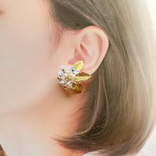 画像をギャラリービューアに読み込む, (オーロラ)銀木犀のイヤリング/ピアス|Apila(アピラ)