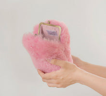 画像をギャラリービューアに読み込む, ムートンがま口 スクエアタイプ|NOBLE mouton&interor(ノーブル ムートンアンドインテリア)