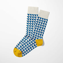 画像をギャラリービューアに読み込む, アズレージョ柄ソックス_Blue Triangle|ポルトッカ