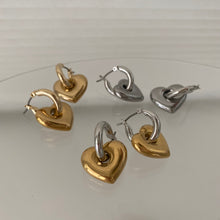 画像をギャラリービューアに読み込む, Chunky heart pierce silver ピアス イヤリング | LUNACHIC(ルナシック)