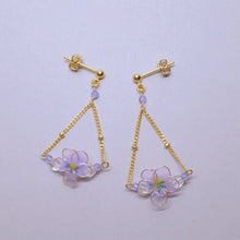 画像をギャラリービューアに読み込む, ビオラとタンザナイトのピアス(イヤリング)|s.o.f.i. (ソフィー)