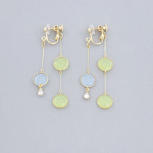 画像をギャラリービューアに読み込む, 美濃和紙のイヤリング/ピアス・前後で揺れるドット|マッチュルーム