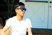 画像をギャラリービューアに読み込む, 4993 ブラック ブルーミラーレンズ|chachow eyewear(チャコールアイウェア)