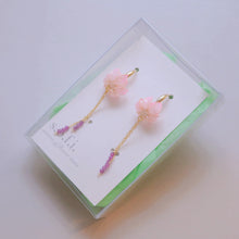 画像をギャラリービューアに読み込む, 蓮とルビー のピアス(イヤリング)|s.o.f.i. (ソフィー)