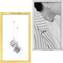 画像をギャラリービューアに読み込む, 四角いスカーフリングのピアス|ARAMA TOKYO(アラマトーキョー)