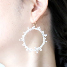画像をギャラリービューアに読み込む, crown of baby's breath -white-(ピアス/イヤリング)|FT2 works(エフティーツーワークス)