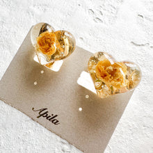 画像をギャラリービューアに読み込む, モッコウバラのハートのイヤリング/ピアス|Apila(アピラ)