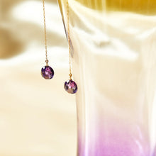 画像をギャラリービューアに読み込む, K10 アメジスト ドロップピアス|mi luna(ミルーナ)