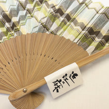 画像をギャラリービューアに読み込む, 「近江の麻」チェック扇子|麻絲商会(マシショウカイ)