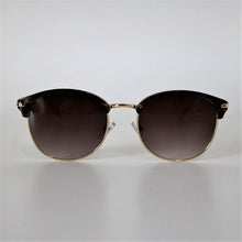 画像をギャラリービューアに読み込む, 7012 デミ・ゴールドSUNGLASSES/ スモークハーフレンズ|chachow eyewear(チャコールアイウェア)