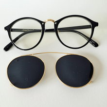 画像をギャラリービューアに読み込む, CT011 CLIPON ブラック|chachow eyewear(チャコールアイウェア)