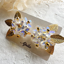 画像をギャラリービューアに読み込む, (オーロラ)銀木犀のイヤリング/ピアス|Apila(アピラ)