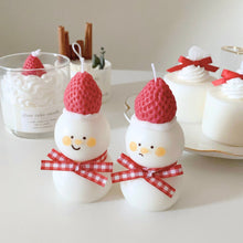 画像をギャラリービューアに読み込む, snowman candle|pluscandy(プラスキャンディ)