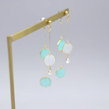 画像をギャラリービューアに読み込む, 美濃和紙のイヤリング/ピアス・前後で揺れるドット|マッチュルーム