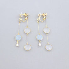 画像をギャラリービューアに読み込む, 美濃和紙のイヤリング/ピアス・前後で揺れるドット|マッチュルーム