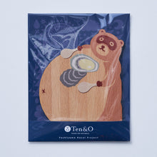 画像をギャラリービューアに読み込む, どうぶつの木製プレート&コースター【ひろしまたぬき】|Ten&O Art+Craft(テンアンドオー アートクラフト)