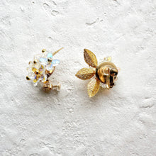 画像をギャラリービューアに読み込む, (オーロラ)銀木犀のイヤリング/ピアス|Apila(アピラ)