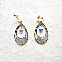 画像をギャラリービューアに読み込む, (ブルー)蝶々の雫 イヤリング/ピアス|Apila(アピラ)