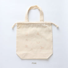 画像をギャラリービューアに読み込む, Drawstring bag(pink)|minimaarca(ミニマアルカ)