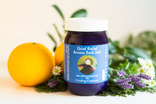 画像をギャラリービューアに読み込む, グリーフリリーフアロマバスソルト【無添加 お肌にやさしい 天然成分】入浴剤 うるおい 温浴 420g 計量スプーン付き|Healing Essence(ヒーリングエッセンス)