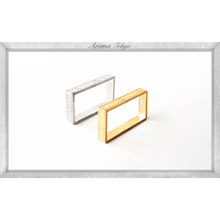 画像をギャラリービューアに読み込む, ロゴリボンの長方形ダブルリング|ARAMA TOKYO(アラマトーキョー)