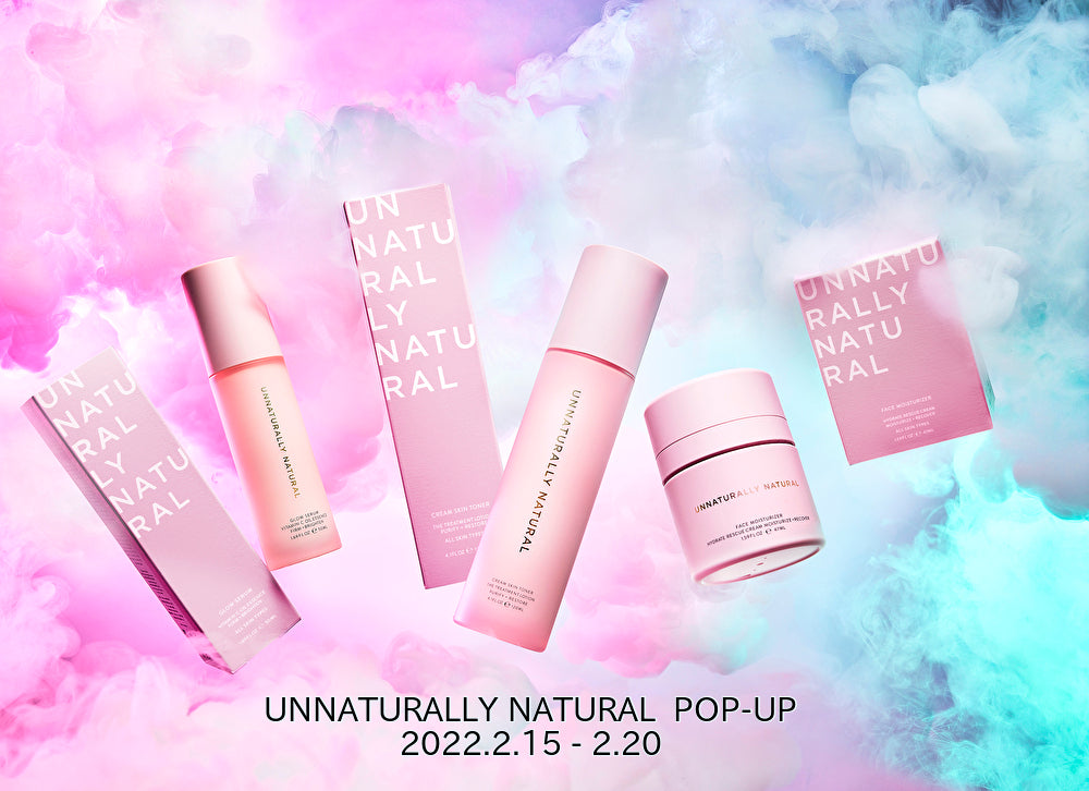 【開催終了】POP UPイベント「低刺激で地球環境にもやさしいヴィーガンなスキンケア『UNNATURALLY NATURAL 』」のサムネイル