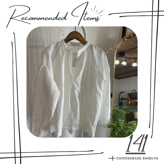 【渋谷】秋の贈り物・自分へのご褒美に｜ギャザーブラウス オフホワイトのサムネイル