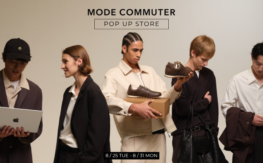 【渋谷】POP UPイベント「都市を彩る次世代スタイル — MODE COMMUTERが提案する夏のアーバンギア」のサムネイル
