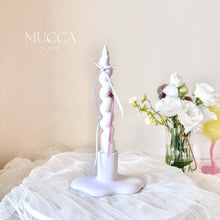 画像をギャラリービューアに読み込む, Candle  Holder and Fake Candle with Ribbons｜Mucca x Tigre（ムッカティーグレ）
