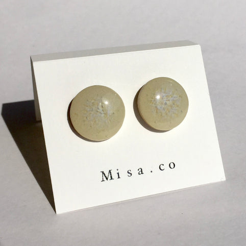 Misa.co 【一点物】クリア◯陶器ピアス｜Misa.co（ミサコ）