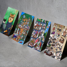 画像をギャラリービューアに読み込む, お部屋に小さなアートを。柴犬アートなポストカード【4枚セット】｜yoshie moriuchi ARTWORKS（ヨシエモリウチアートワークス）
