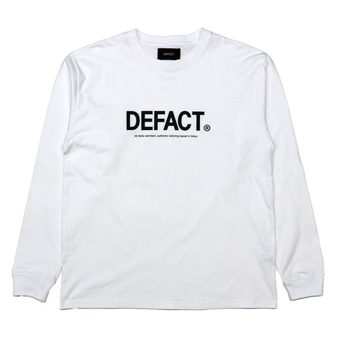 DEFACT DEFACT L/S TEE [White]｜DEFACT（デファクト）
