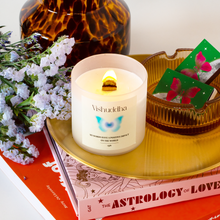 画像をギャラリービューアに読み込む, 【ウッド芯】第５チャクラキャンドル【THROAT】｜eight（エイト）
