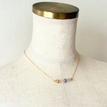 画像をギャラリービューアに読み込む, ７色の天然石のアミュレットネックレス｜beads room mimo（ビーズルームミモ）
