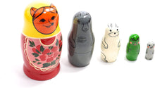 画像をギャラリービューアに読み込む, Traditional Semenov Animals Matryoshka 5 piece (GOUACHE) [ロシア製] ｜VOLGA（ヴォルガ）
