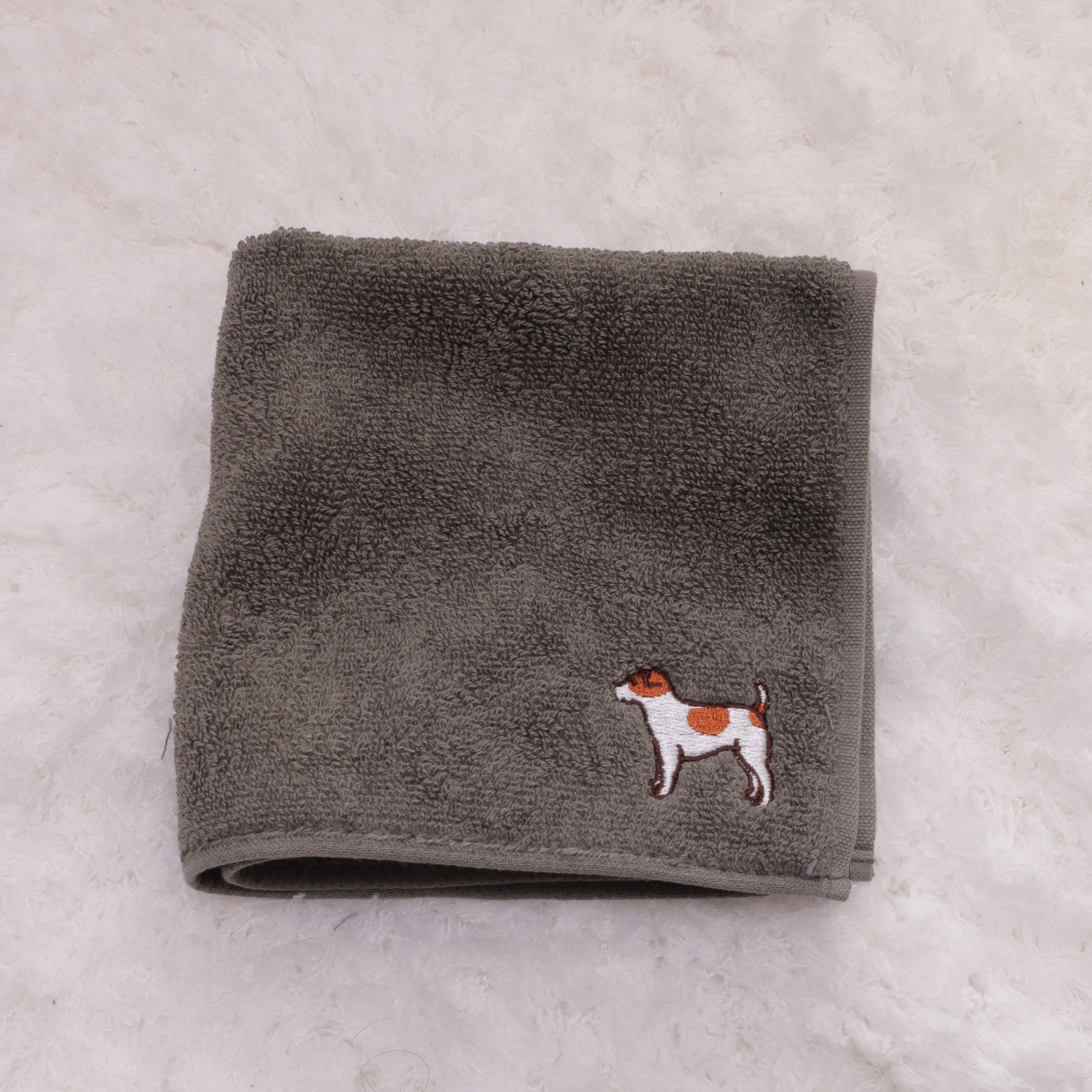 ジャックラッセルテリア今治産ハンカチタオル｜BlumeBell（ブルームベル）