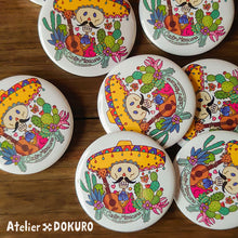 画像をギャラリービューアに読み込む, Cacto Mexicana・缶バッジ｜ATELIER DOKURO（アトリエドクロ）
