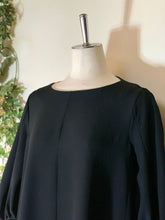 画像をギャラリービューアに読み込む, 着物リメイク　バルーン袖のフレアワンピース｜komomo（コモモ）
