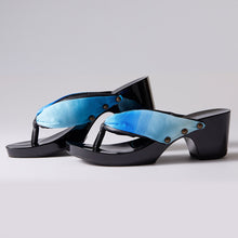 画像をギャラリービューアに読み込む, 丹後ブルーヒール下駄：6.5cmヒール｜MANAKA（マナカ）
